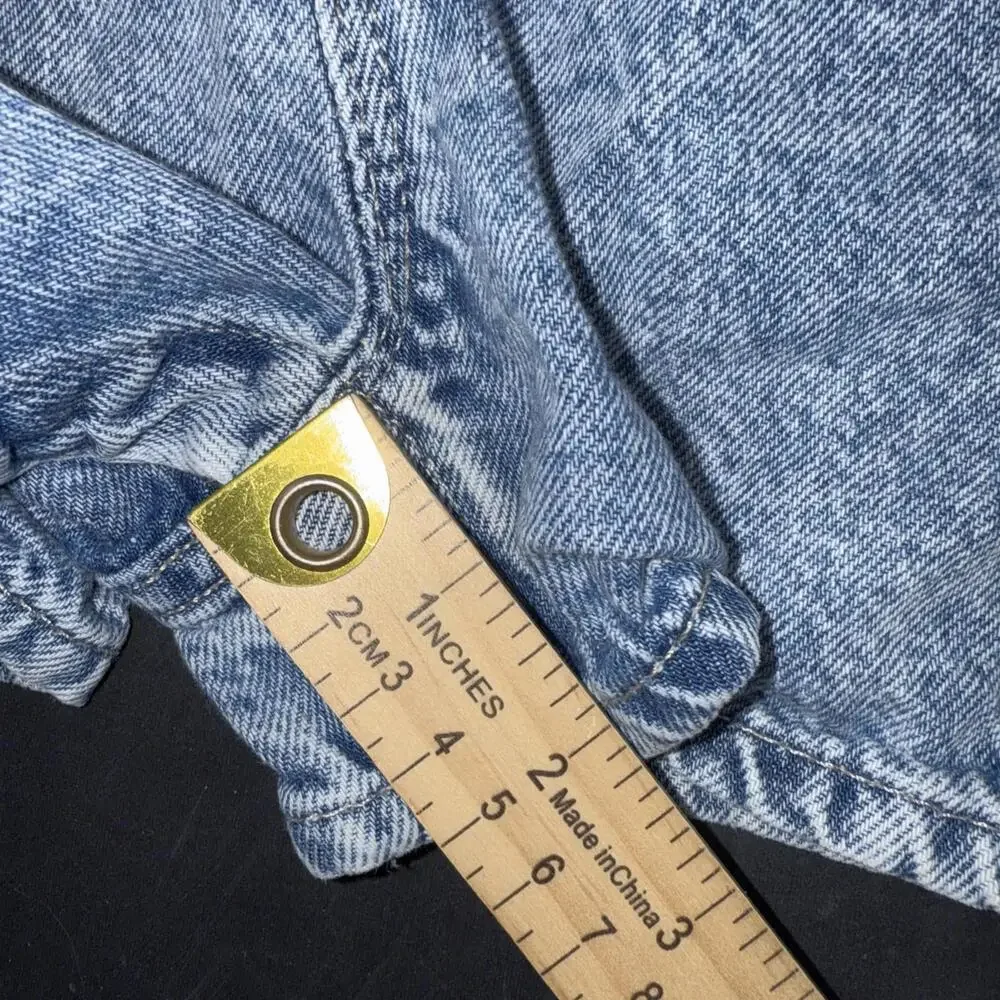 Baby Gap Vintage Wash Denim Ruffled Shortalls Short‎ Overalls Farm Toddler Girl